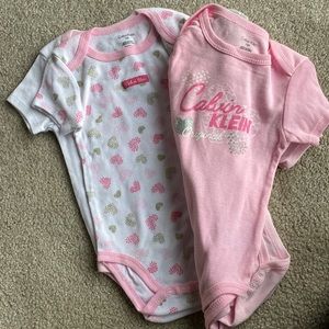 Calvin Klein 5 pack of girls onesies